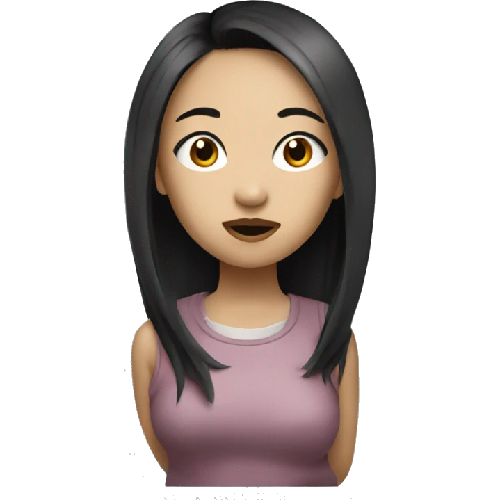 Asian baddie girl emoji