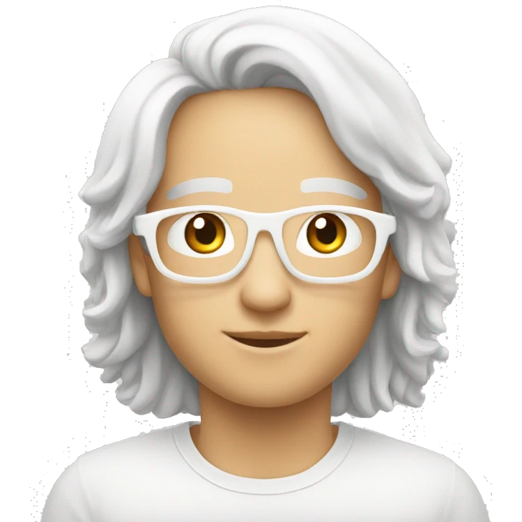 IPhone 14 pro white emoji