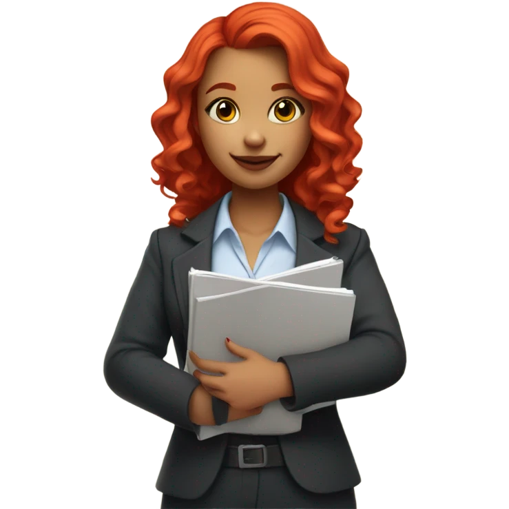 A redhead architect girl emoji
