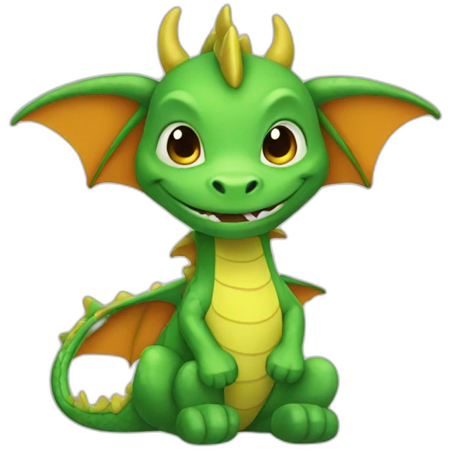 Little dragon with giant socks emoji
