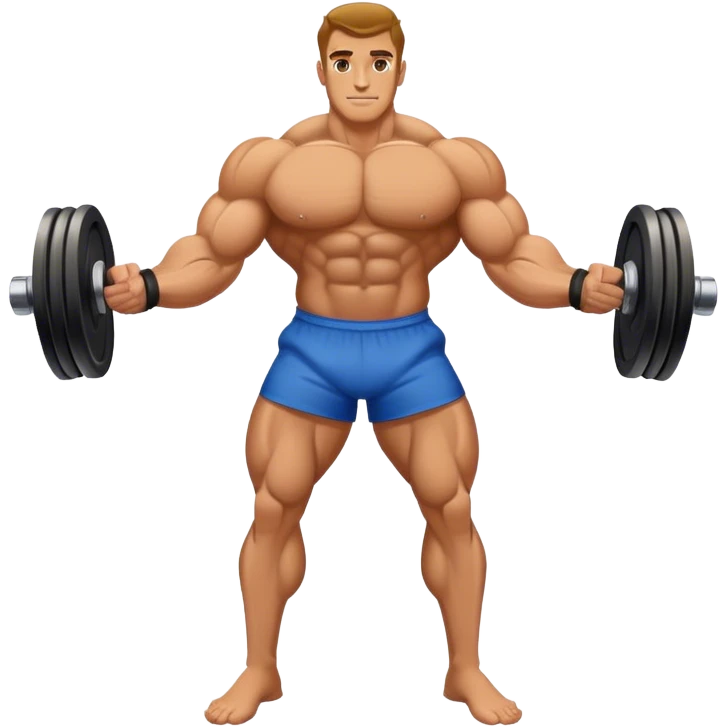 bodybuilder forearm on legs curl emoji