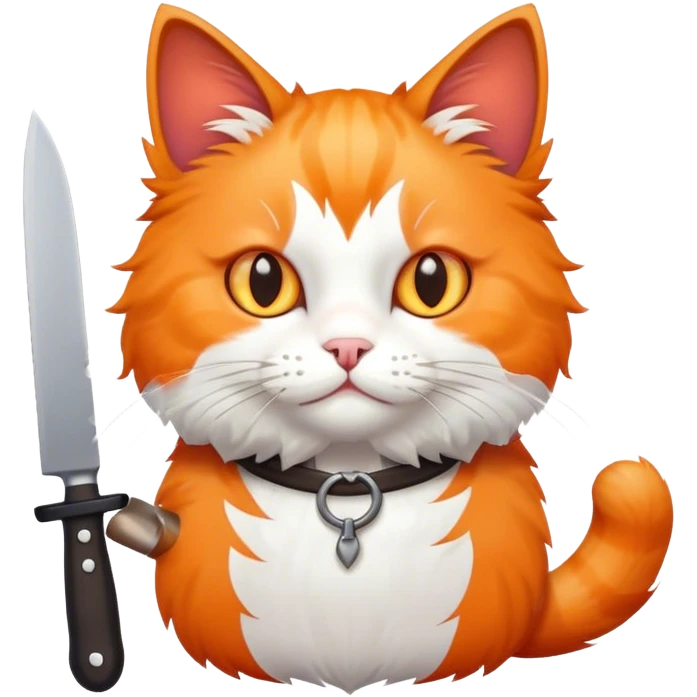 Cat with a knife  emoji