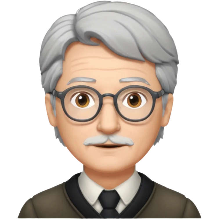 Narrator gray hair classes  from Into the Woods emoji