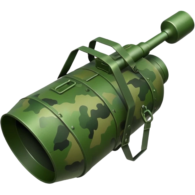 generate a realistic green elongated anti-tank mine that can be carried by a drone emoji