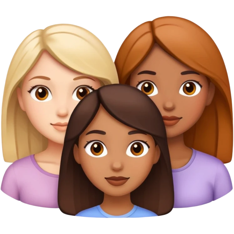 three girls emoji