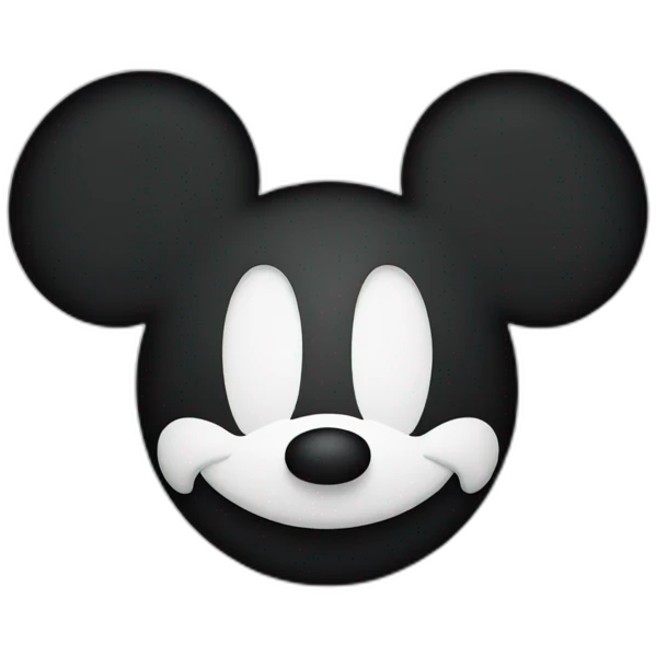 mickey mouse head emoji