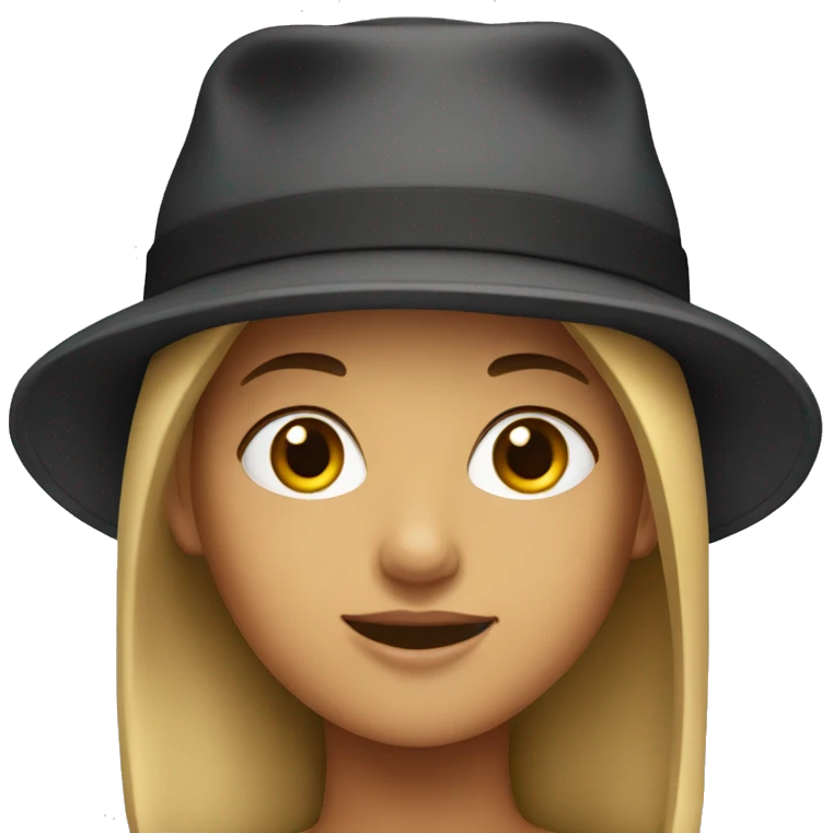 Girl with hat emoji
