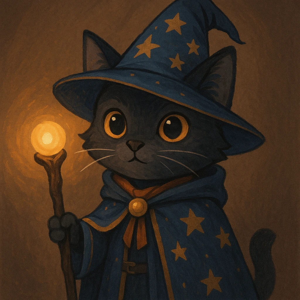 wizard gato emoji