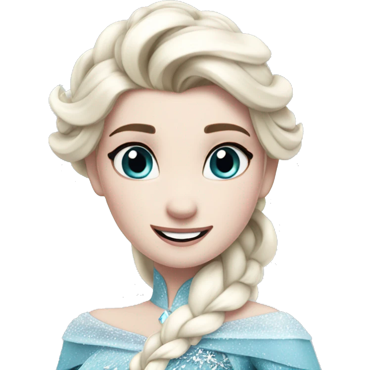 Elsa let it go emoji
