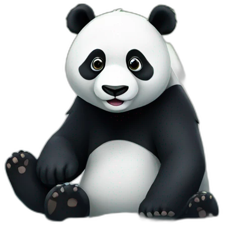 Panda in lake emoji