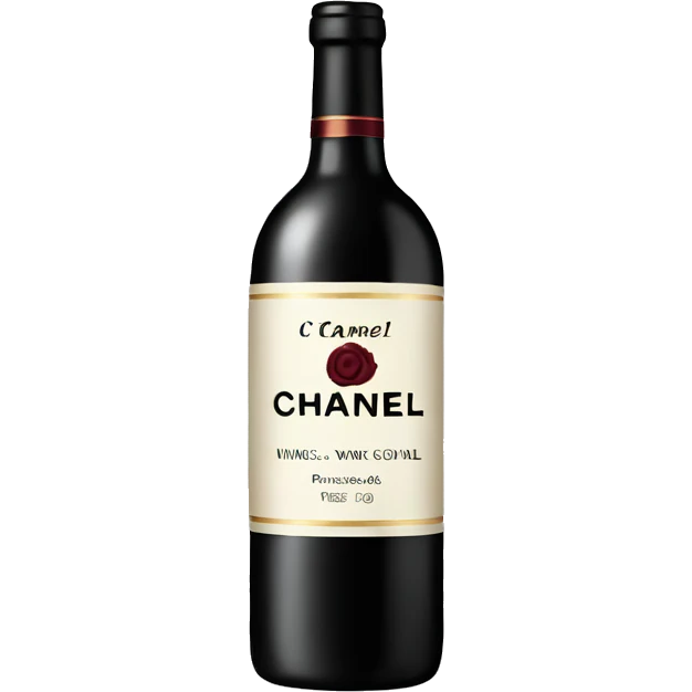 Black Chanel wine emoji