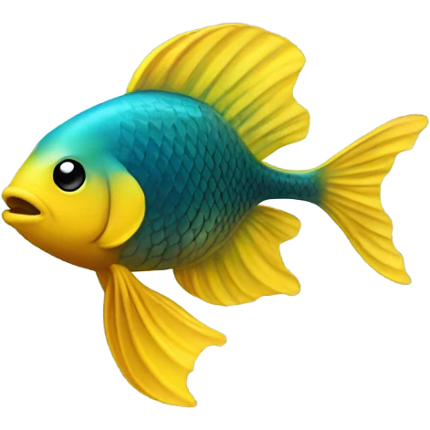 Yellow fish emoji