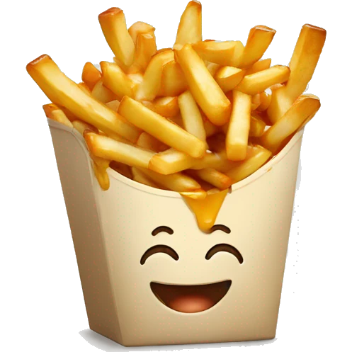 poutine qui mange une poutine emoji
