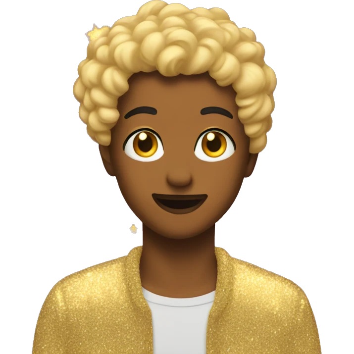 🤍 with glitter  emoji