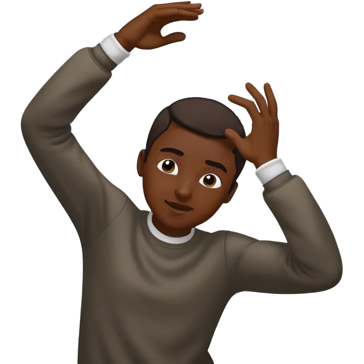 face doing dab emoji