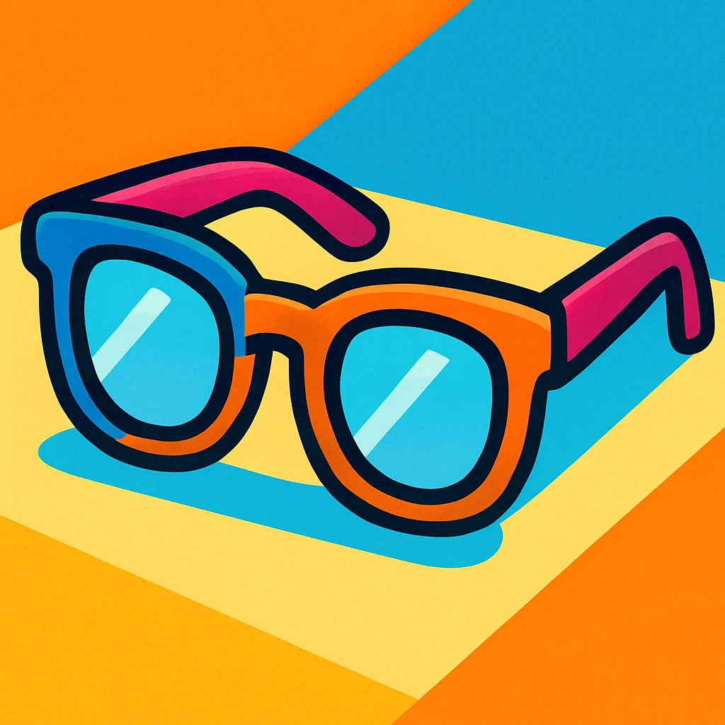 a pair of glasses emoji