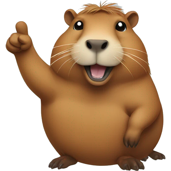 Capybara giving a thumbs up emoji