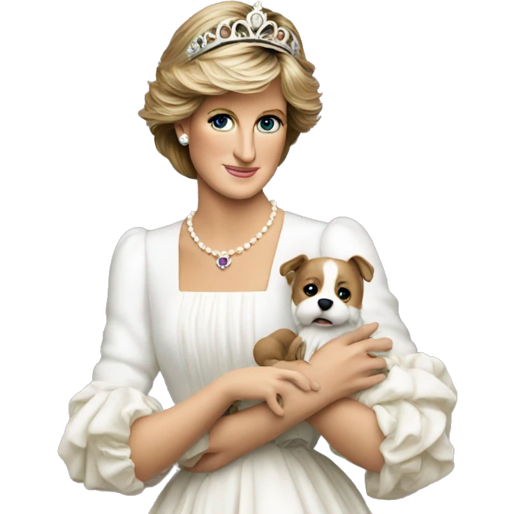 Princess Diana holding a swird emoji