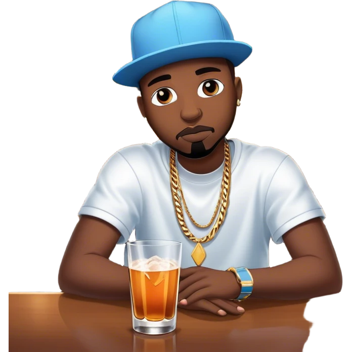 rapper icegergert in bar mirage  emoji