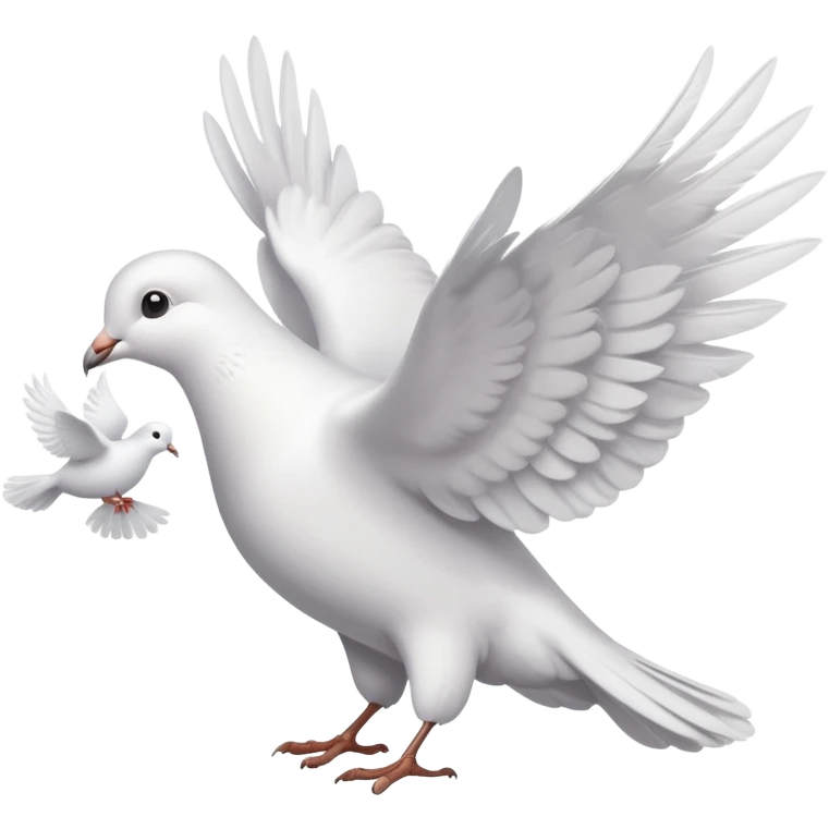 a dove with a letter in paws emoji