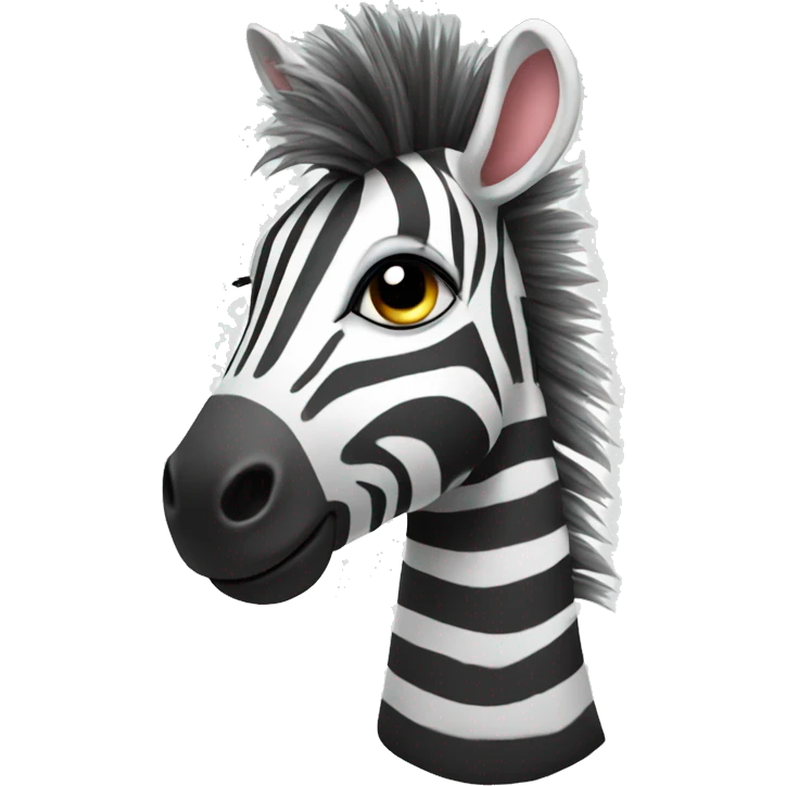 cute zebra emoji