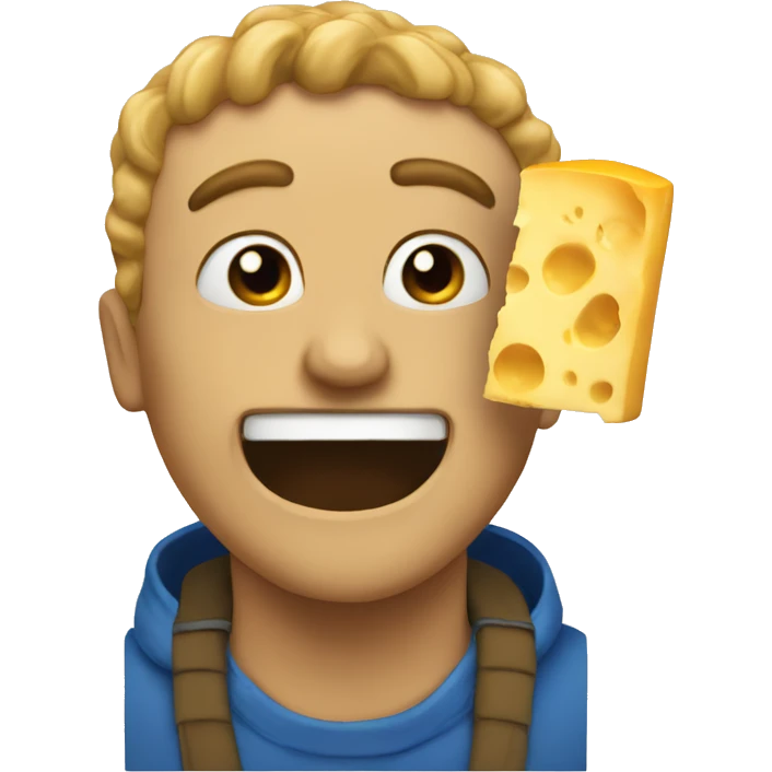 Rad and cheese  emoji