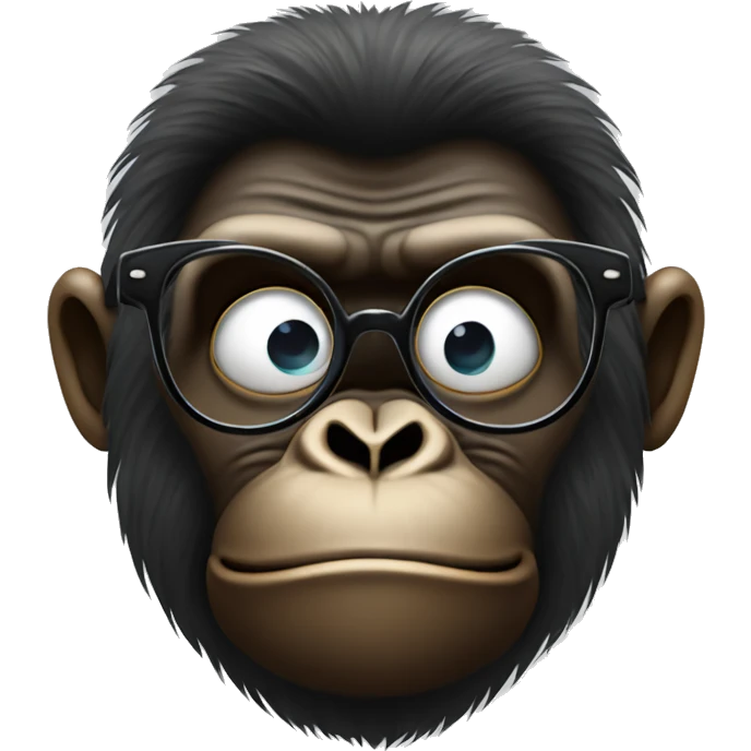 Gorille avec des lunettes de soleil emoji