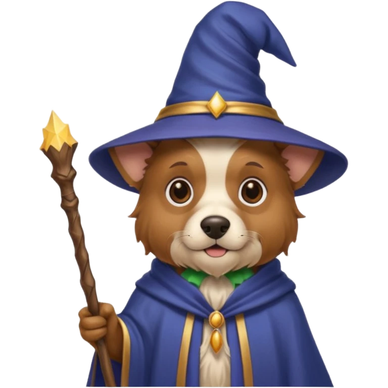 Dog wizard emoji