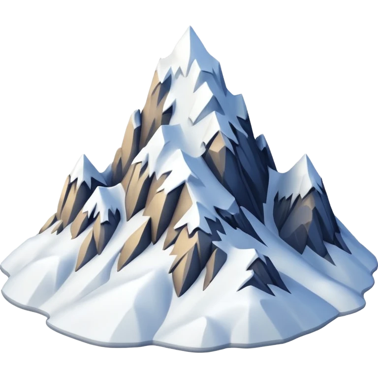 snowy mountain emoji