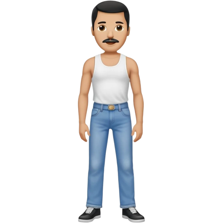 Freddy mercury famous stand full body emoji