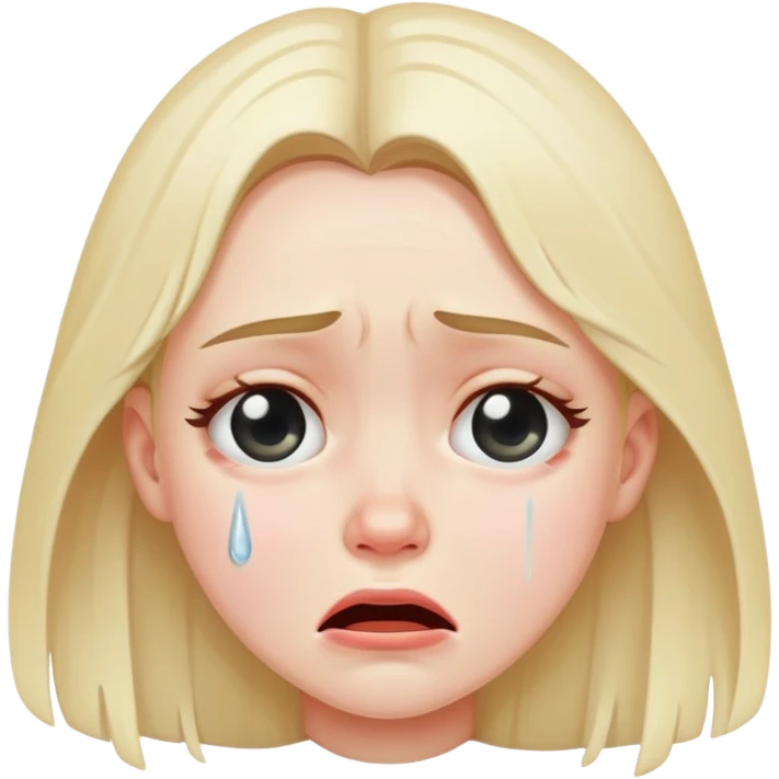 crying girl emoji