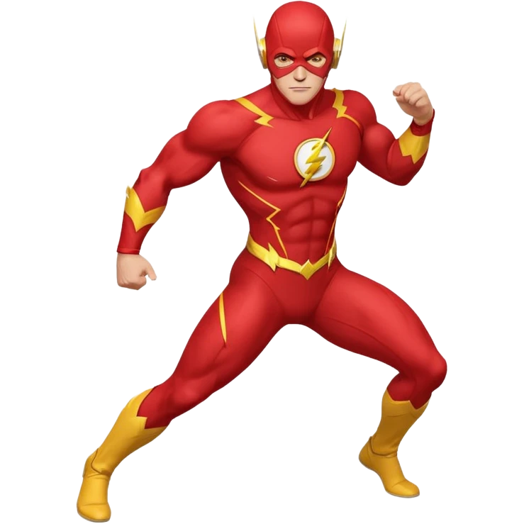 The Flash with stars in his eyes emoji