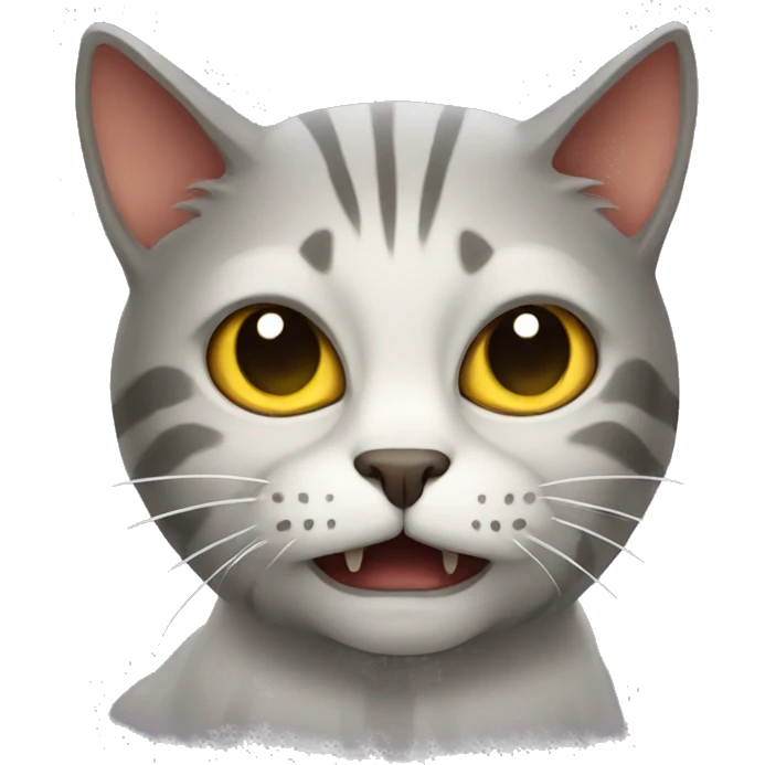 Scary cat emoji