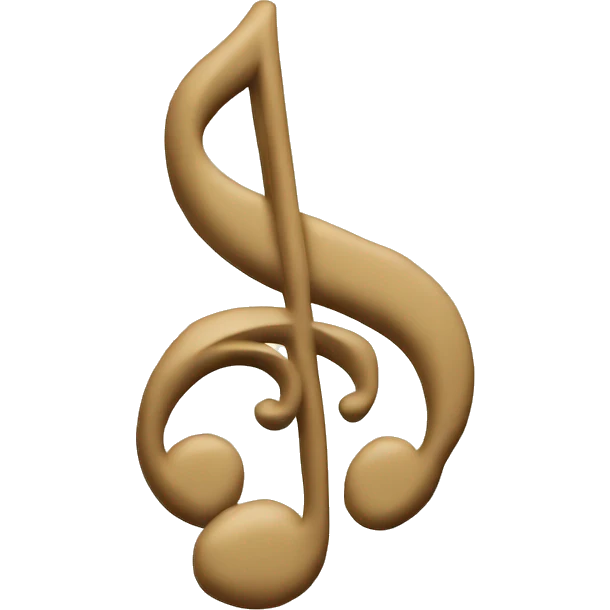 beige music note emoji