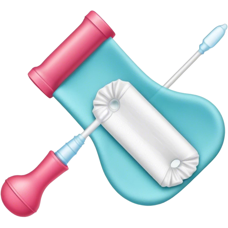 menstruation pad and tampón
 emoji