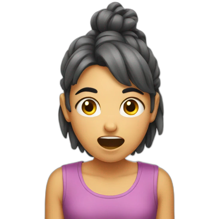 Girl fart emoji