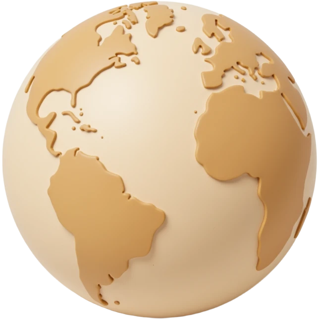 beige globe emoji