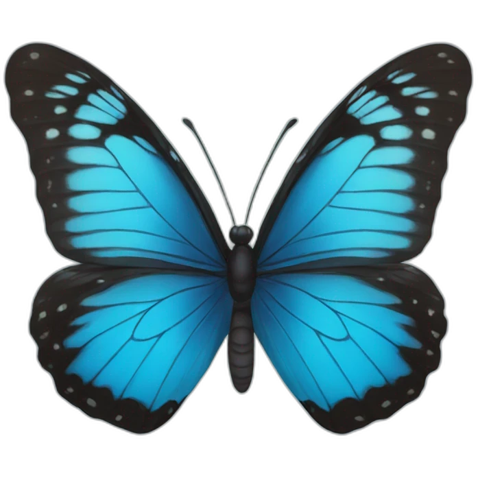 blue butterfly emoji