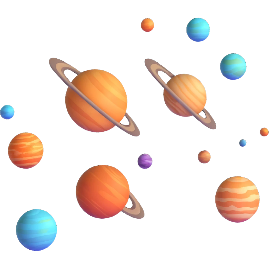 cosmic planets aligned emoji