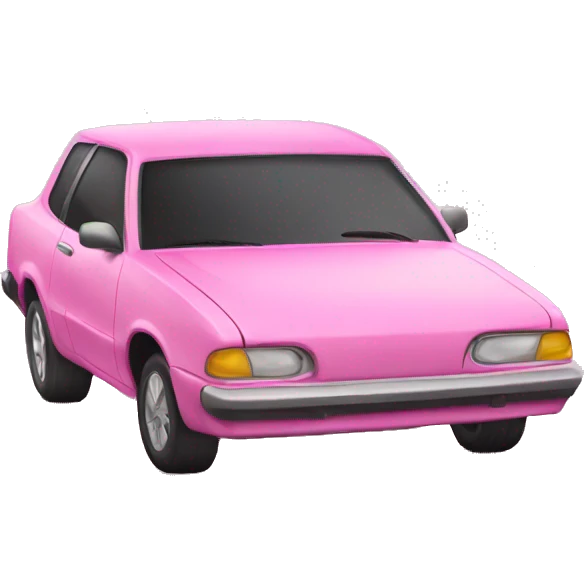 Pink car emoji