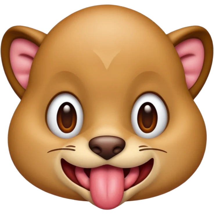 tongue out on the prowl to get you  emoji