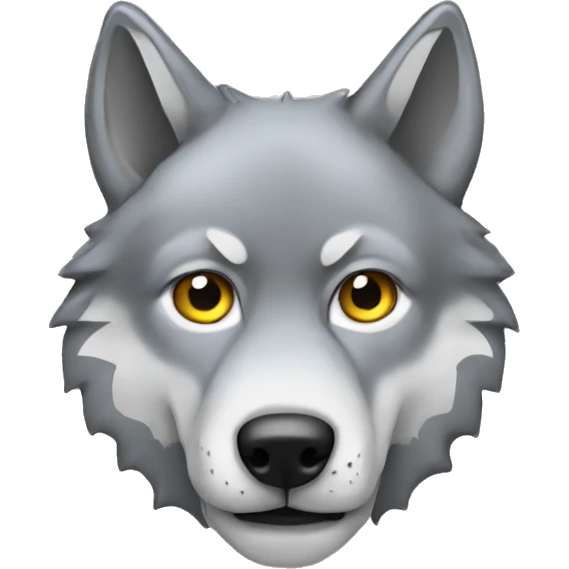Wolf wearing hudie emoji