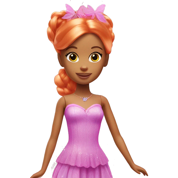 Barbie ginger fairy emoji