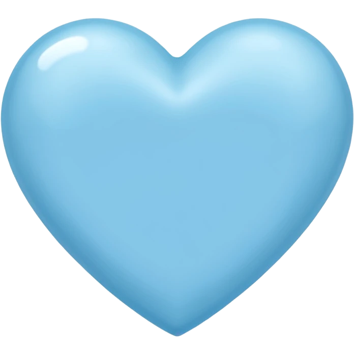 Baby blue heart emoji