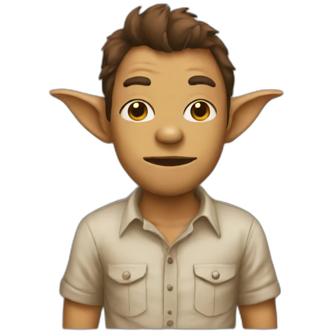 shirt brown gremlin emoji