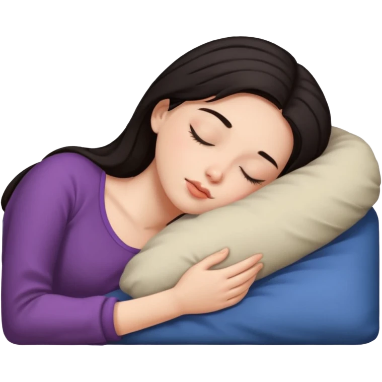 Ragazza mora che dorme  emoji