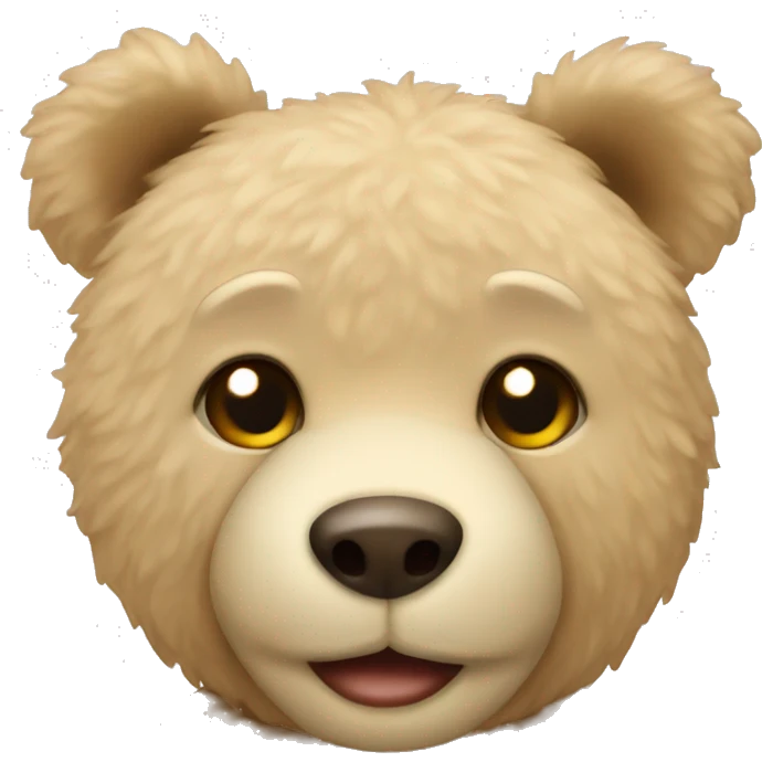 beige teddy bear emoji