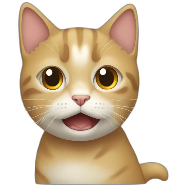 Un chat qui pleure emoji