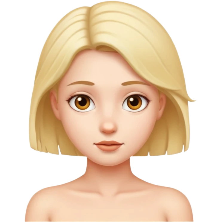 The girl is completely naked emoji