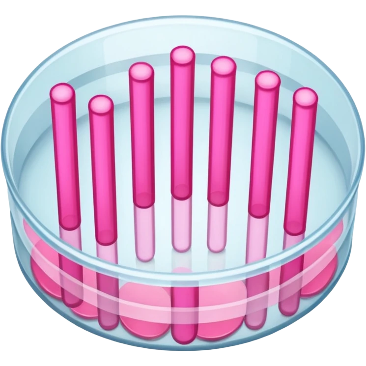 placa de petry com bastoes rosas emoji